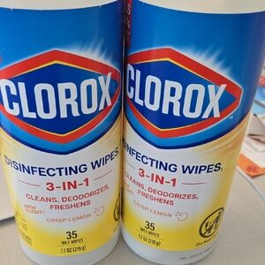 Clorox Disinfecting Wipes — Blue, Red, Yellow